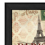 Set Of Two Post Cards Black Framed Print Wall Art - Homeroots - Flyclothing LLC