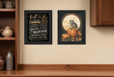 Set Of Two Pumpkin Patch Black Framed Print Wall Art - Homeroots - Flyclothing LLC