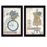Set Of Two Beautiful Journey Black Framed Print Wall Art - Homeroots - Flyclothing LLC