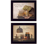 Set Of Two Keepsake Treasures Black Framed Print Wall Art - Homeroots - Flyclothing LLC