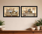 Set Of Two Rustic Still Life Black Framed Print Wall Art - Homeroots - Flyclothing LLC