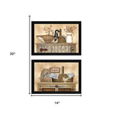 Set Of Two Rustic Still Life Black Framed Print Wall Art - Homeroots - Flyclothing LLC