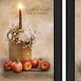Set Of Two Light a Candle Black Framed Print Wall Art - Homeroots - Flyclothing LLC