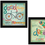 Set Of Two Good Things Black Framed Print Wall Art - Homeroots - Flyclothing LLC