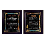Set Of Two Arrows II Black Framed Print Wall Art - Homeroots - Flyclothing LLC