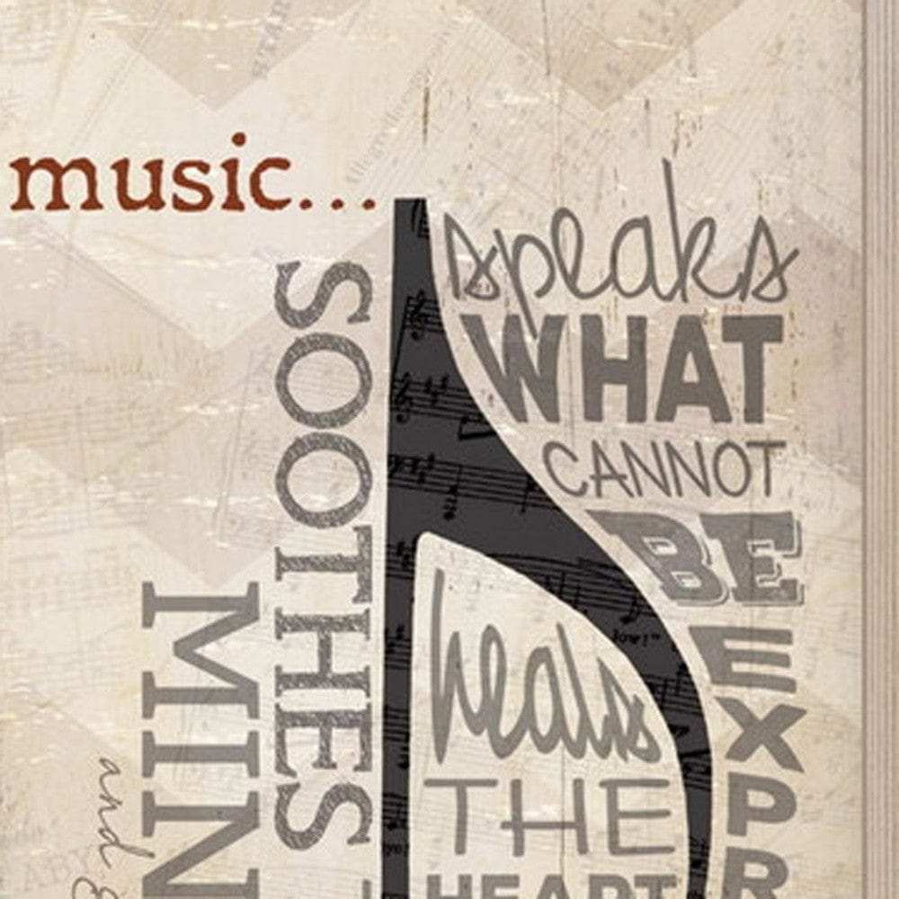 Set Of Two Musical NotesBrown Framed Print Wall Art - Homeroots - Flyclothing LLC