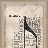 Set Of Two Musical NotesBrown Framed Print Wall Art - Homeroots - Flyclothing LLC