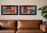 Set Of Two Liberty and Freedom Black Framed Print Wall Art - Homeroots - Flyclothing LLC