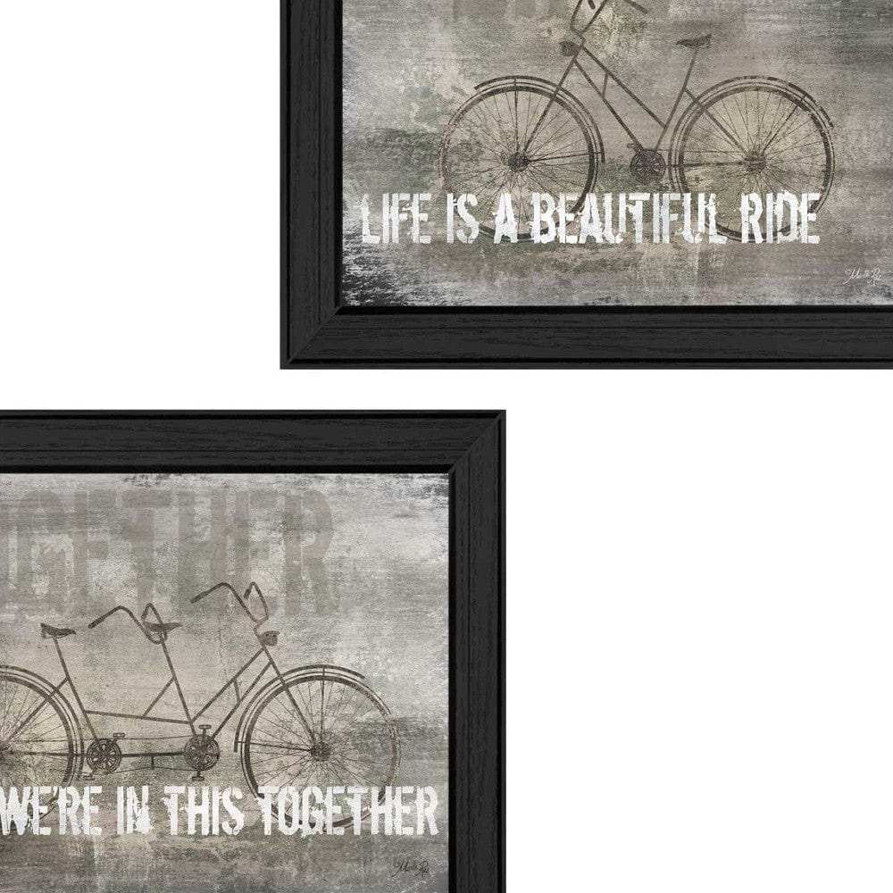 Set Of Two In this Together Black Framed Print Wall Art - Homeroots - Flyclothing LLC