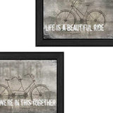Set Of Two In this Together Black Framed Print Wall Art - Homeroots - Flyclothing LLC