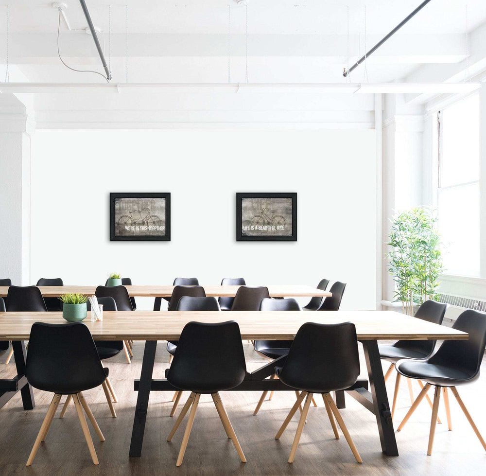 Set Of Two In this Together Black Framed Print Wall Art - Homeroots - Flyclothing LLC