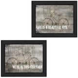 Set Of Two In this Together Black Framed Print Wall Art - Homeroots - Flyclothing LLC