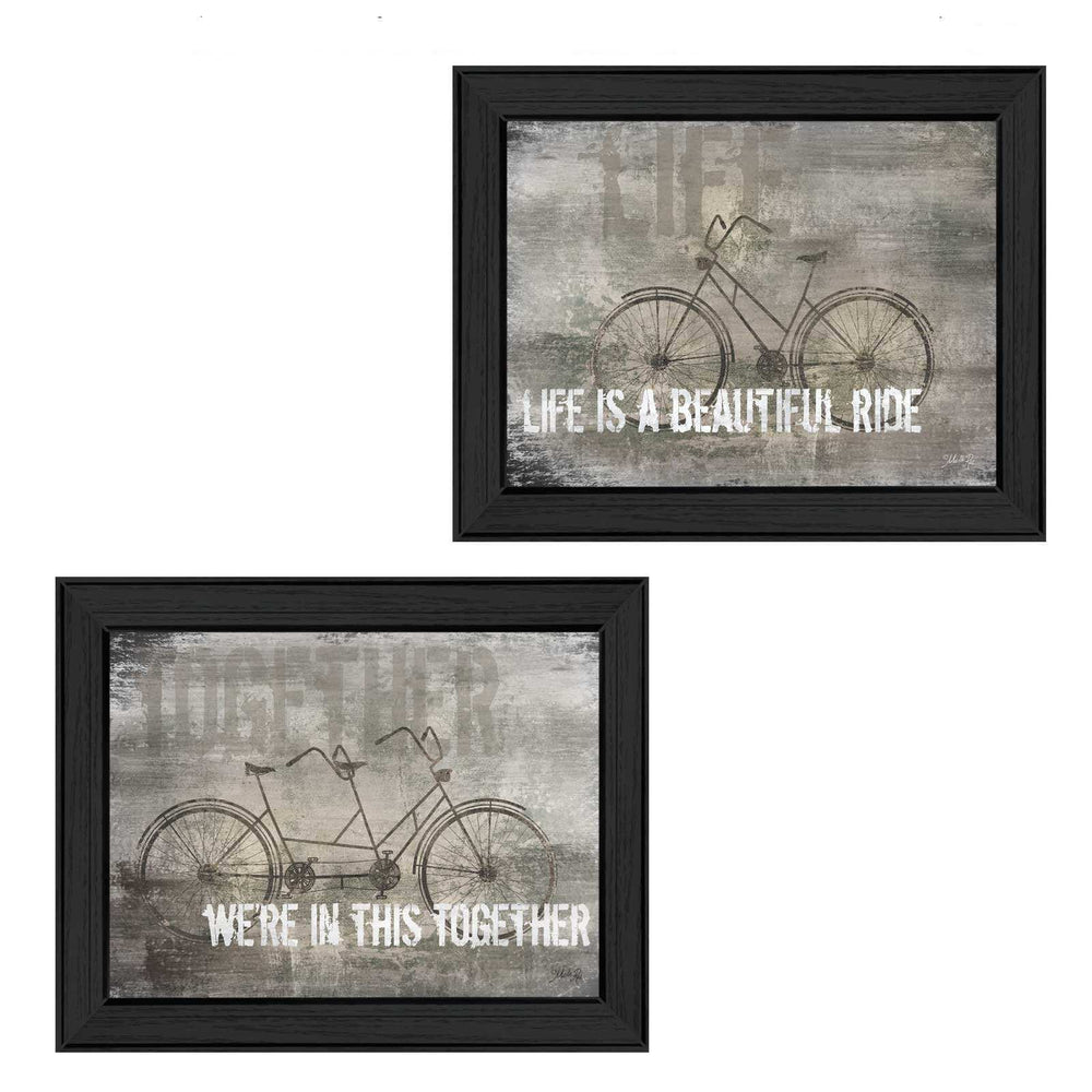 Set Of Two In this Together Black Framed Print Wall Art - Homeroots - Flyclothing LLC