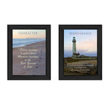Set Of Two Character 1 Black Framed Print Wall Art - Homeroots - Flyclothing LLC