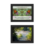 Set Of Two Beauty 1 Black Framed Print Wall Art - Homeroots - Flyclothing LLC