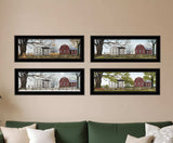 Set Of Four Four Seasons Collection II 3 Black Framed Print Wall Art - Homeroots - Flyclothing LLC