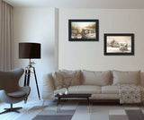 Set Of Two Winter Reflections Black Framed Print Wall Art - Homeroots - Flyclothing LLC