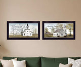 Set Of Two Amazing Grace 1 Black Framed Print Wall Art - Homeroots - Flyclothing LLC