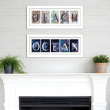Set Of Two Ocean or Beach White Framed Print Wall Art - Homeroots - Flyclothing LLC