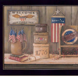Set Of Two Sweet Land of Liberty 1 Black Framed Print Wall Art - Homeroots - Flyclothing LLC