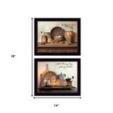 Set Of Two By Grace 1 Black Framed Print Wall Art - Homeroots - Flyclothing LLC