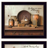 Set Of Two By Grace 1 Black Framed Print Wall Art - Homeroots - Flyclothing LLC