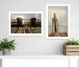 Set Of Two By The Sea 2 White Framed Print Wall Art - Homeroots - Flyclothing LLC