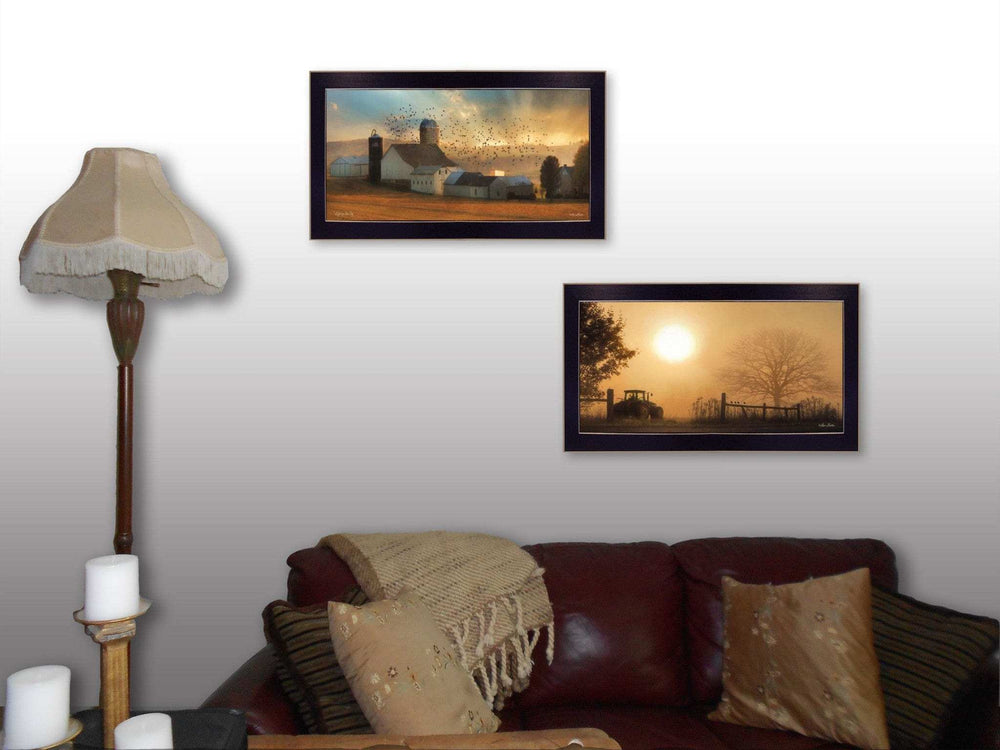 Set Of Two Light of a New Day 1 Black Framed Print Wall Art - Homeroots - Flyclothing LLC