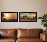 Set Of Two Light of a New Day 1 Black Framed Print Wall Art - Homeroots - Flyclothing LLC