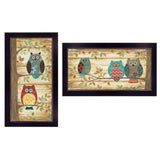 Set Of Two The Wise Owls Black Framed Print Wall Art - Homeroots - Flyclothing LLC
