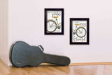 Set Of Two Pedal it Out 2 Black Framed Print Wall Art - Homeroots - Flyclothing LLC