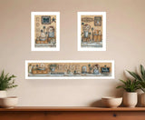 Set Of Three Where Family and Friends Gather 2 White Framed Print Wall Art - Homeroots - Flyclothing LLC