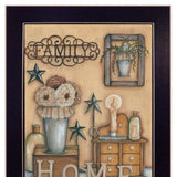 Set Of Two Where Family and Friends Gather II 1 Black Framed Print Wall Art - Homeroots - Flyclothing LLC