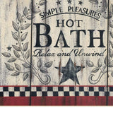 Set Of Two Hot Bath 10 White Framed Print Bathroom Wall Art - Homeroots - Flyclothing LLC