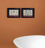 Set Of Two Hot Bath 2 Black Framed Print Bathroom Wall Art - Homeroots - Flyclothing LLC