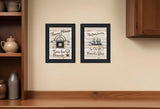 Set Of Two Friendship Journey 1 Black Framed Print Kitchen Wall Art - Homeroots - Flyclothing LLC