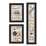 Set Of Three The Kitchen Collection II 2 Black Framed Print Kitchen Wall Art - Homeroots - Flyclothing LLC
