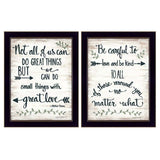 Set Of Two Great Love 1 Black Framed Print Wall Art - Homeroots - Flyclothing LLC
