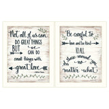 Set Of Two Great Love 2 White Framed Print Wall Art - Homeroots - Flyclothing LLC