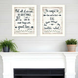 Set Of Two Great Love 2 White Framed Print Wall Art - Homeroots - Flyclothing LLC