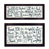 Set Of Two Thank You Lord 2 Black Framed Print Wall Art - Homeroots - Flyclothing LLC
