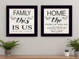 Set Of Two Family 1 Black Framed Print Wall Art - Homeroots - Flyclothing LLC
