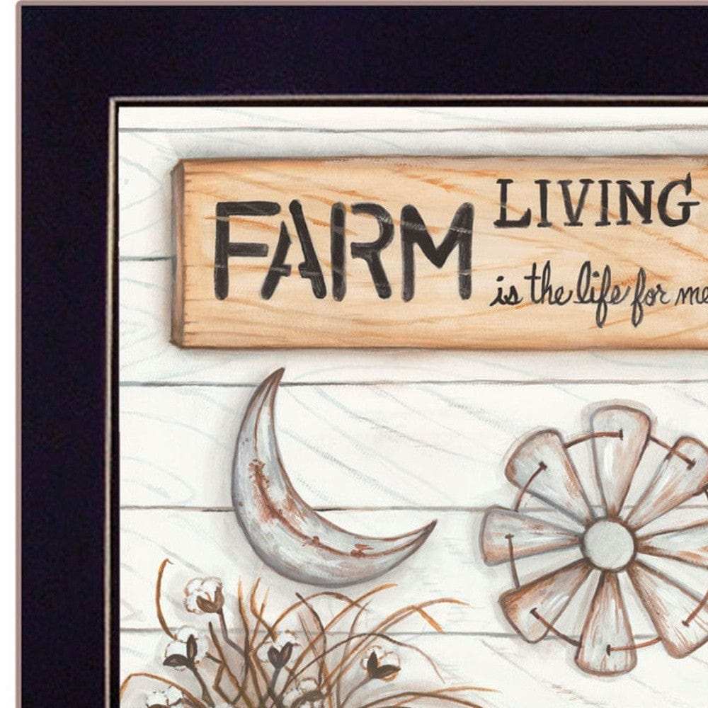 Set Of Two Farm Living 1 Black Framed Print Wall Art - Homeroots - Flyclothing LLC