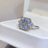 5 Carat Moissanite 925 Sterling Silver Ring - Trendsi - Flyclothing LLC