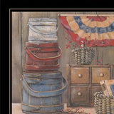 Set Of Two God Bless or Sweet Land 2 Black Framed Print Wall Art - Homeroots - Flyclothing LLC