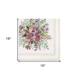 Set Of Two Floral Spray I and II White Framed Print Wall Art - Homeroots - Flyclothing LLC