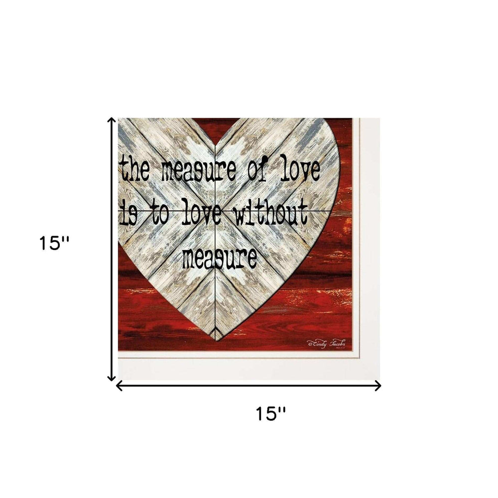 Set Of Two Love is Patient or Measure 1 White Framed Print Wall Art - Homeroots - Flyclothing LLC