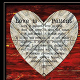Set Of Two Love is Patient or Measure 2 Black Framed Print Wall Art - Homeroots - Flyclothing LLC