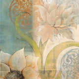 Set Of Two Meandering Flowers I and II 1 White Framed Print Wall Art - Homeroots - Flyclothing LLC