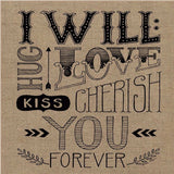 Set Of Two Hugs or Forever 1 White Framed Print Wall Art - Homeroots - Flyclothing LLC